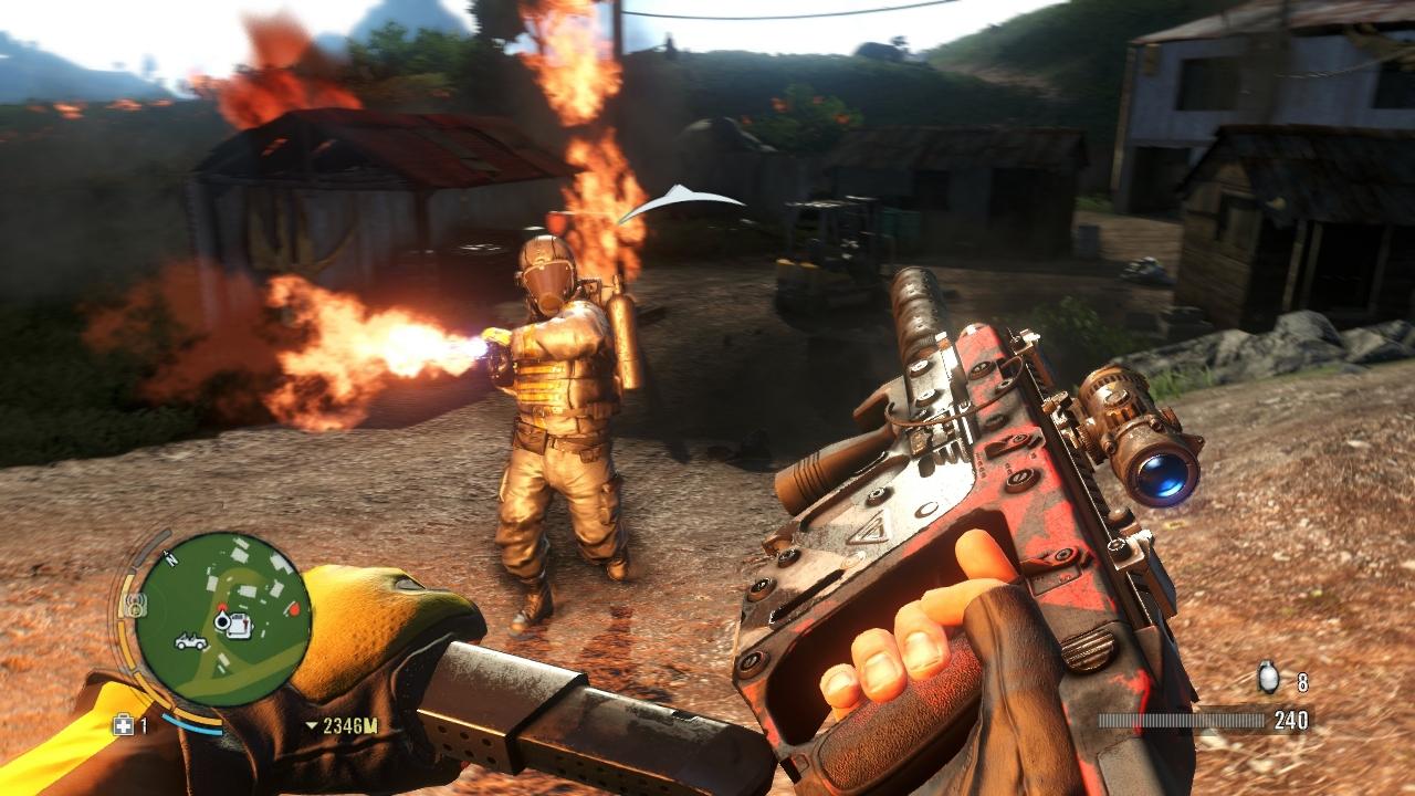 [21/11/2012] Erst spät im Handlungsverlauf begegnet Jason stärkeren Gegnern, die mehr als nur ein paar Treffer aushalten. Generell ist Far Cry 3 recht leicht geraten. Profis spielen besser gleich auf 