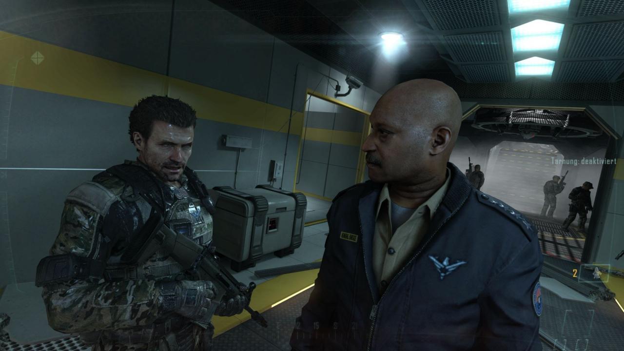 [14/11/2012] Die PC-Version von Black Ops 2 im Test: Beim Detailgrad der Figuren und besonders deren Gesichter hat Black Ops 2 im Vergleich zum Vorgänger zugelegt. Die Ausdrucksstärke der Charaktere ist überraschend groß. (Das Bild zeigt die PC-Version). (4)