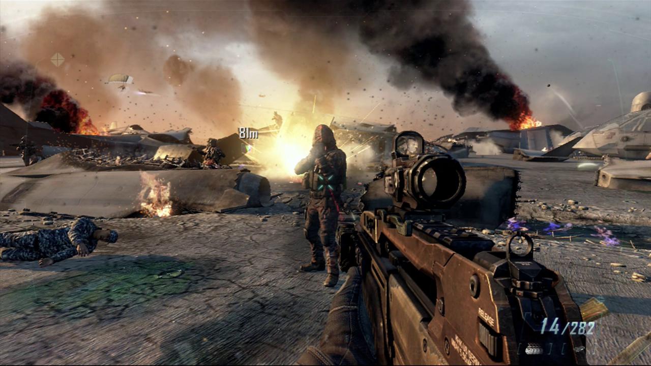 [09/11/2012] Black Ops 2 im Konsolen-Test: Explosionen am laufenden Band und jede Menge Action - die Kampagne verfügt über die bekannten Call of Duty-Stärken.
