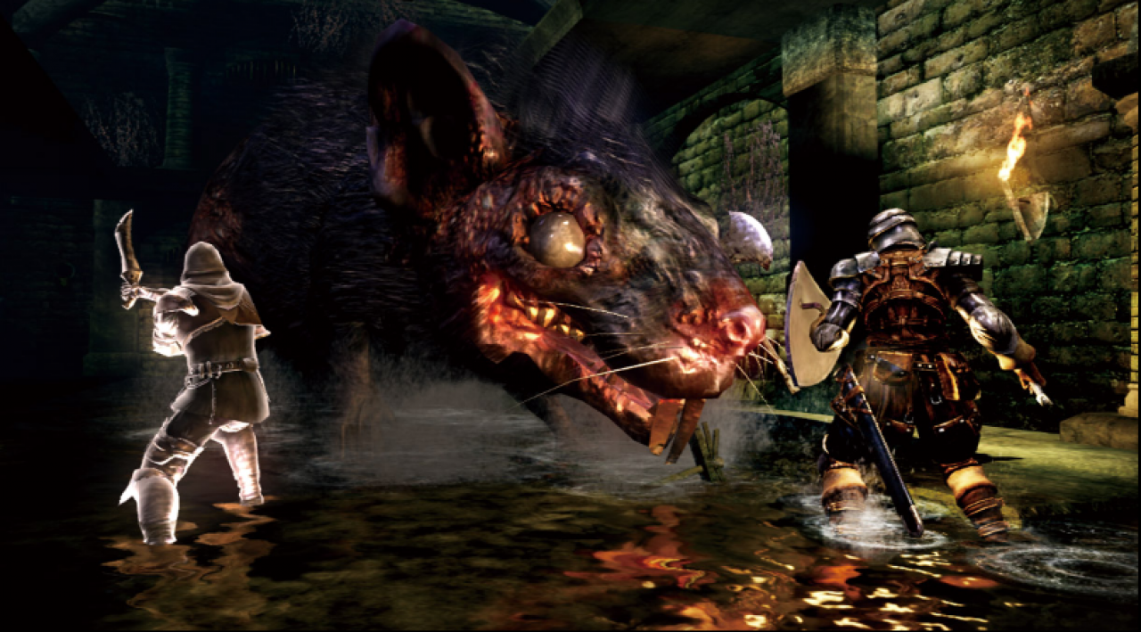 [27/11/2012] Dark Souls - In Dark Souls ruft ihr Mitspieler vor einem Bosskampf herbei, um Unterstützung zu erhalten. Vorsicht: Manchmal treten Spieler auch eurer Welt bei, um euch zu eliminieren.