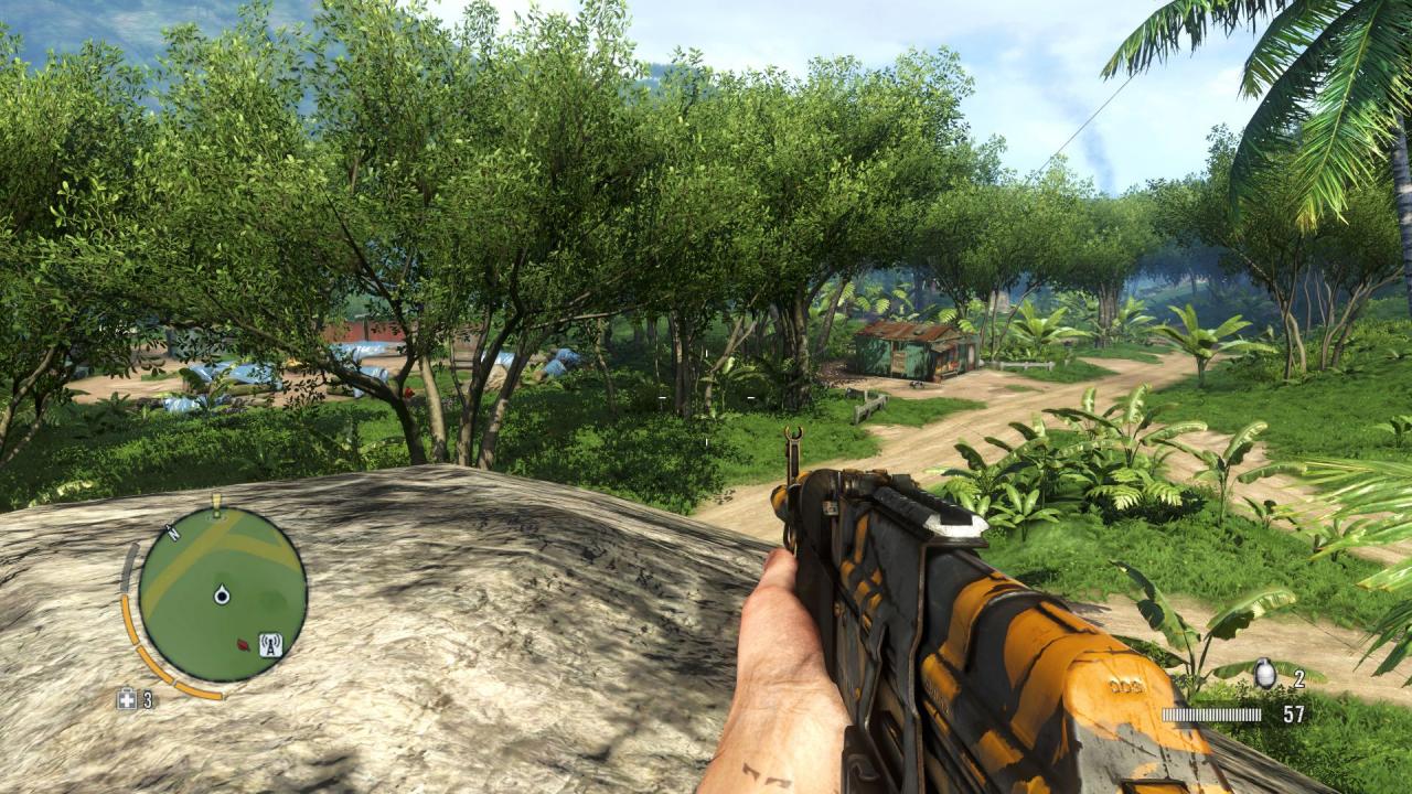 [20/12/2012] Far Cry 3 - Auch im Dschungel darf man sich nach Ende der Story weiterhin austoben, Banditen-Camps hochnehmen, Tiere jagen und Nebenmissionen erledigen. Mit dem jüngsten Patch dürfen Spieler sogar eingenommene Gebiete zurücksetzen, falls ihnen wegen mangelnden Gegneraufkommens langweilig wird.