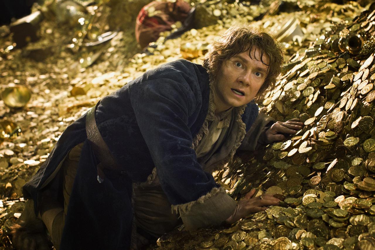 [21/12/2012] Bilbo Beutlin (Martin Freeman) ist der Meisterdieb, der Smaug ein Juwel stehlen soll.