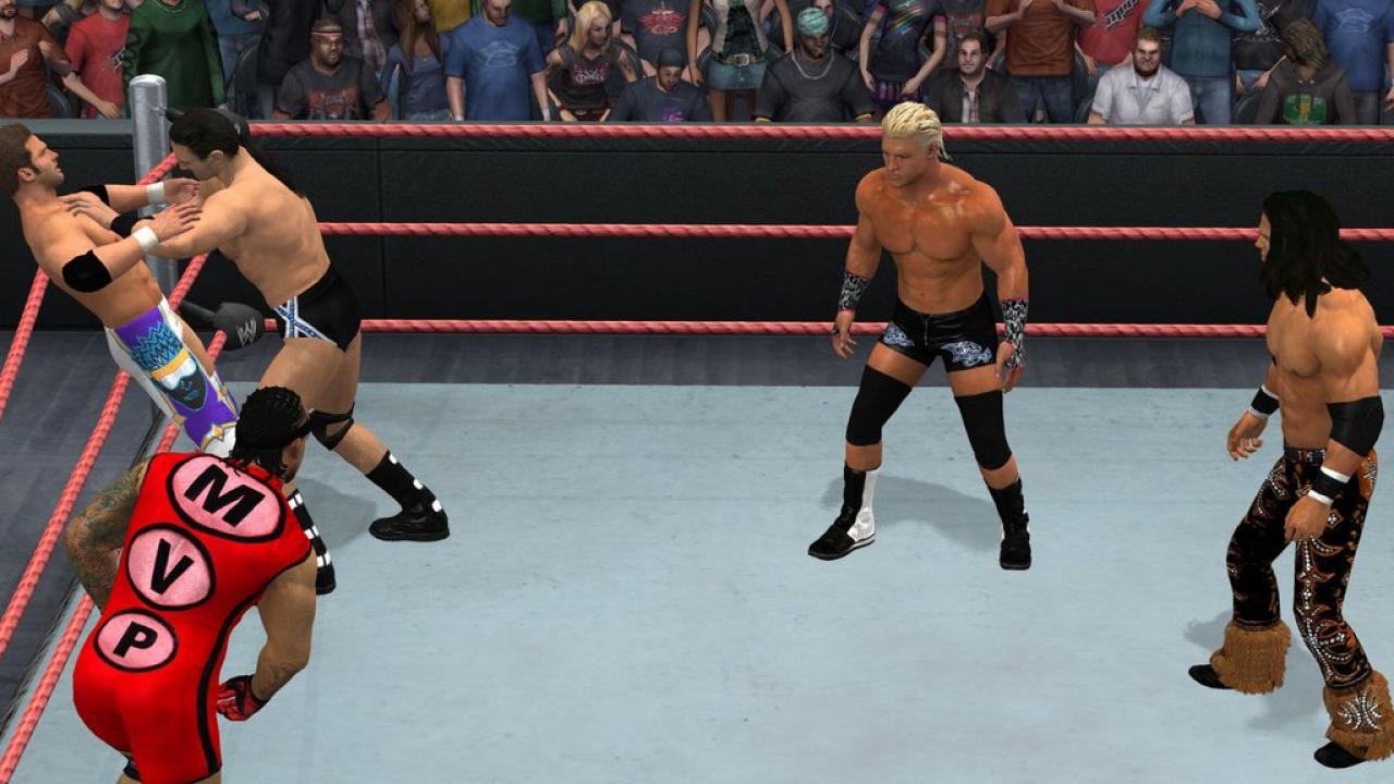 [24/01/2013] WWE SmackDown!-Reihe - Wrestling-Freunde hatten mit Spielen der WWE SmackDown!-Reihe jede Menge Spaß. Lizenzierte Sportler, Backstage-Kämpfe und Ringrichter sorgten für eine authentische Wrestling-Erfahrung am Bildschirm. Auch an Abwechslung mangelte es dank des umfangreichen Story-Modus und der vielen Match-Typen nicht. 