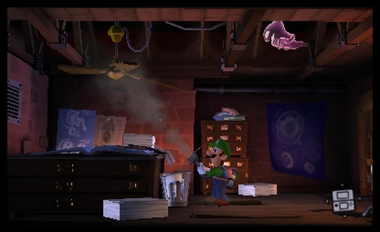 [22/03/2013] Möbel, Teppiche, Kronleuchter, Ventilatoren: Luigi kann etliche Gegenstände ansaugen. Das bringt Bewegung in die Levels und Leben ins Spiel!