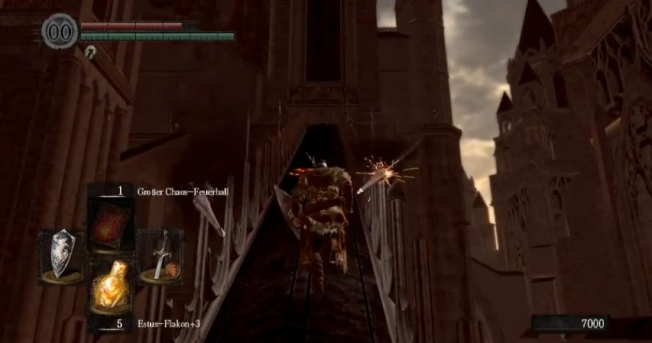 [12/03/2013] Bogenschützen in Dark Souls - Der erste Ziegendämon war schon fies. Vielleicht auch der ein oder andere silberne oder schwarze Ritter. Aber die Bogenschützen an dieser Stelle waren einfach nur unfassbar dreist.