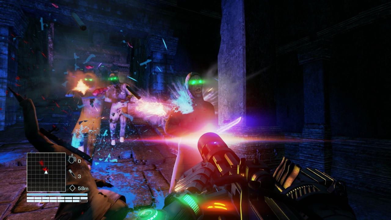 [30/04/2013] In einer Mission gilt es, ganze Heerscharen hirnloser Cyber-Zombies abzuknallen. Reichlich stumpf!
