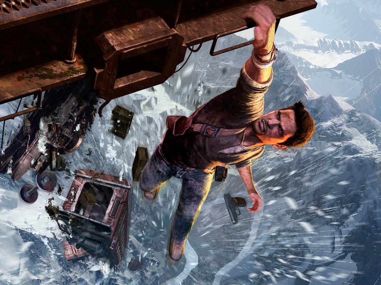 [09/04/2013] Nathan Drake, der moderne Indiana Jones, sucht gerne nach Schätze und hängt dabei auch mal unfreiwillig ab, etwa an einem Zug in Tibet oder einem Flugzeug über der Wüste.