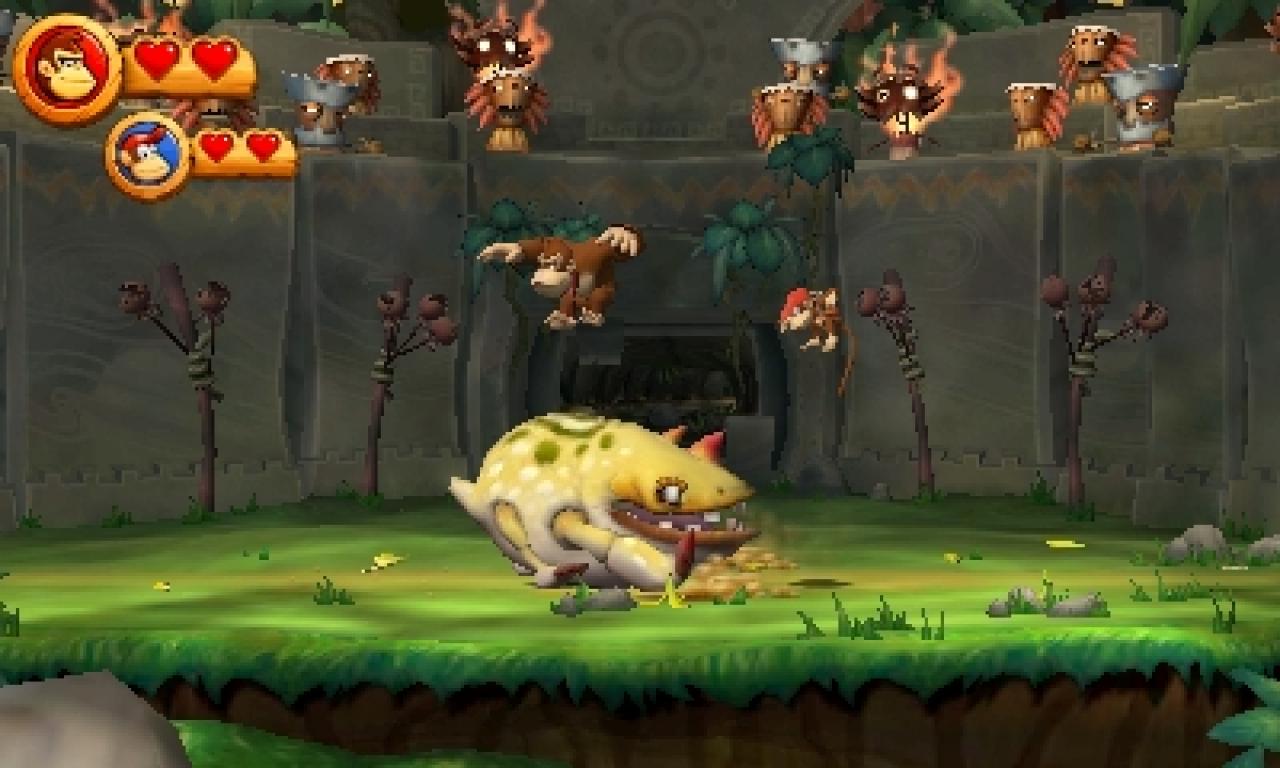 [07/05/2013] Donkey Kong kehrt zurück! In Donkey Kong Country Returns schlüpft ihr erneut in die Rolle des wortkargen Donkey und seines Freundes Diddy und kämpft im Dschungel gegen die Tikis, die eure Bananen gemoppst haben.