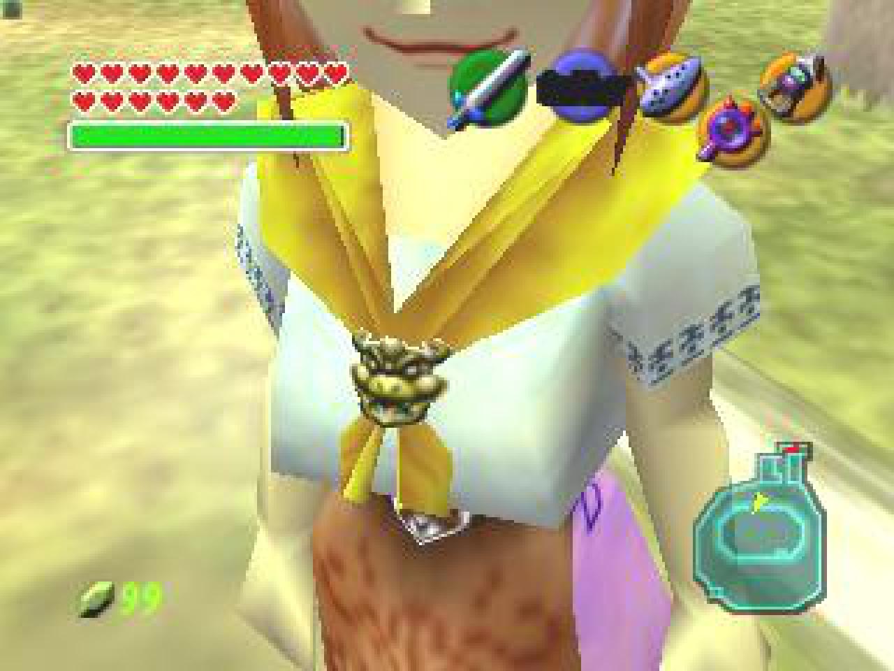 [08/05/2013] Malons Brosche in Ocarina of Time - Malon in Ocarina of Time trägt eine Bowser-Brosche. - Leser-Vorschlag