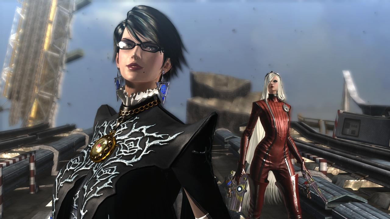 [13/06/2013] Jeanne - Bayonetta - Die Dame im Hintergrund in rot heißt Jeanne. Sie ist Bayonettas Gegenspielerin in Teil 1, zumindest zu Beginn.