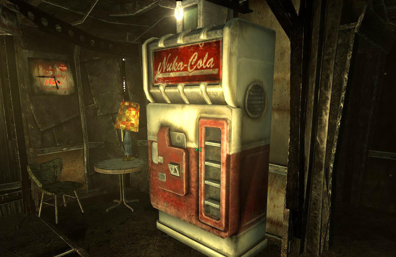 [14/06/2013] Fallout 3 - Haus in Megaton - Hier nutzen wir gern den Nuka Cola-Automaten, um unsere Softdrinks in eiskalte Nuka Colas umzuwandeln. Diese heilen mehr TPs. Außerdem lassen wir uns von Wadsworth gern einen Witz erzählen.