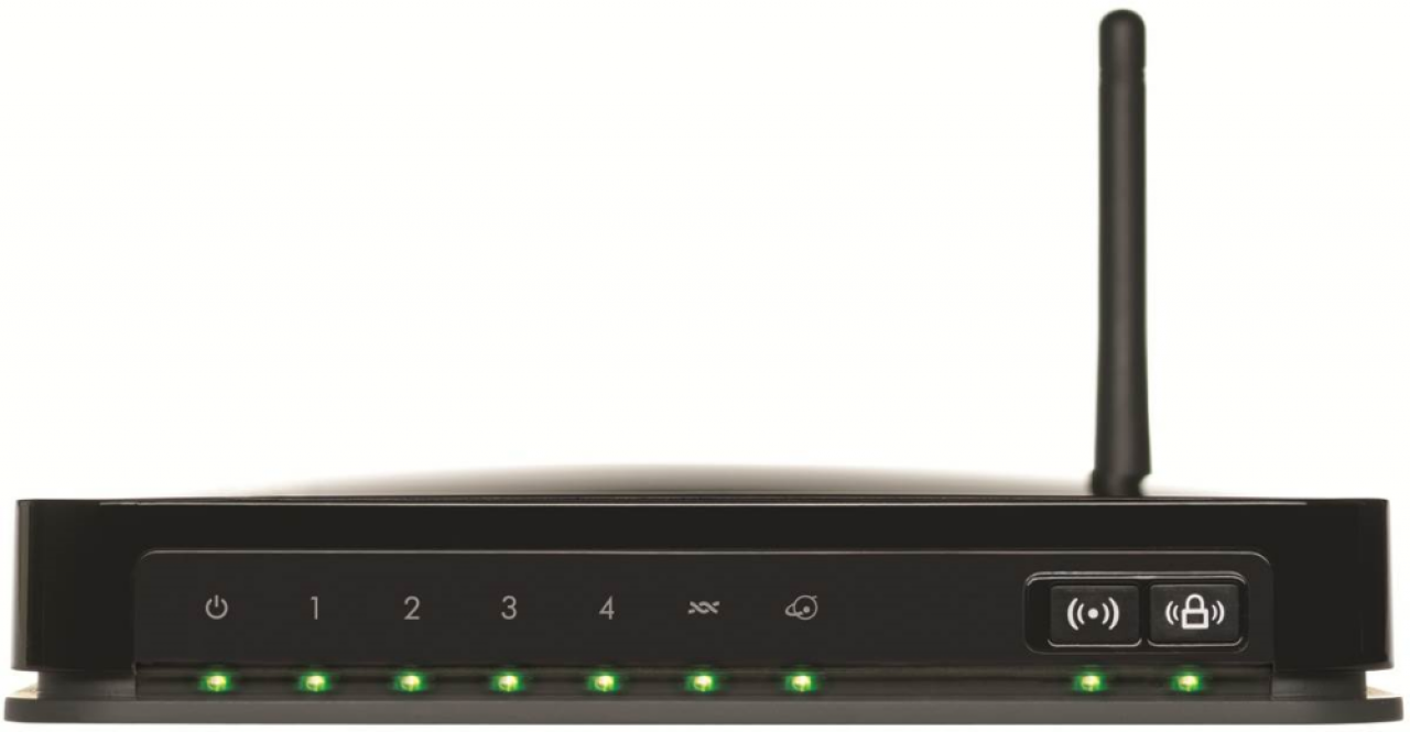 [21/08/2013] Panel-Ansicht des Netgear DGN1000B