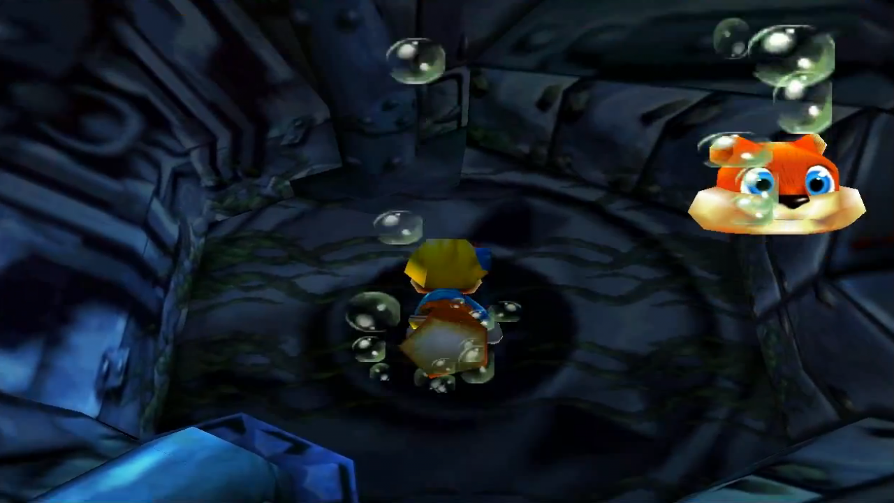 [03/09/2013] Im dunklen Unterwasserlevel von Conker's Bad Fur Day galt es gleich zwei Dinge im Auge zu behalten: die Luft sowie die Lebenszeit eurer Taschenlampe. Ging eines von beidem aus, war es das mit unserem Charakter und mit unserer Geduld.