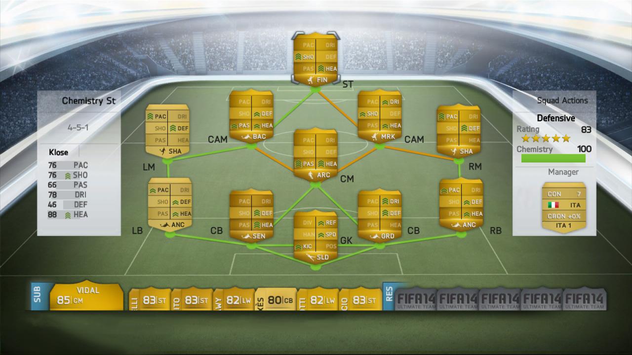 [26/09/2013] FIFA 14 - Offizielle Screenshots zum Ultimate Team zeigen Aufstellung, Attribute, Taktik und mehr (1)