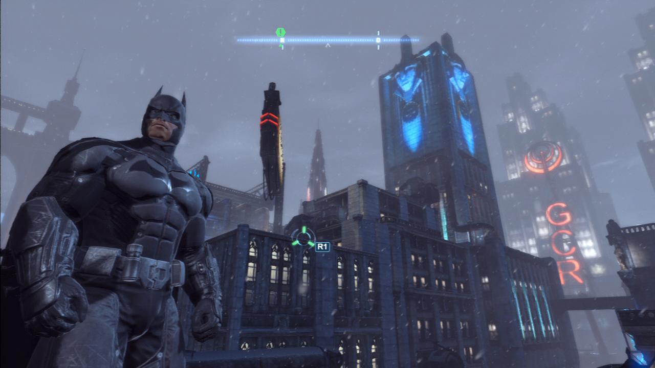 [24/10/2013] Der offene Schauplatz Gotham City fällt annähernd doppelt so groß aus wie im letzten Batman-Spiel. Selbst die Häuser sind diesmal deutlich höher.