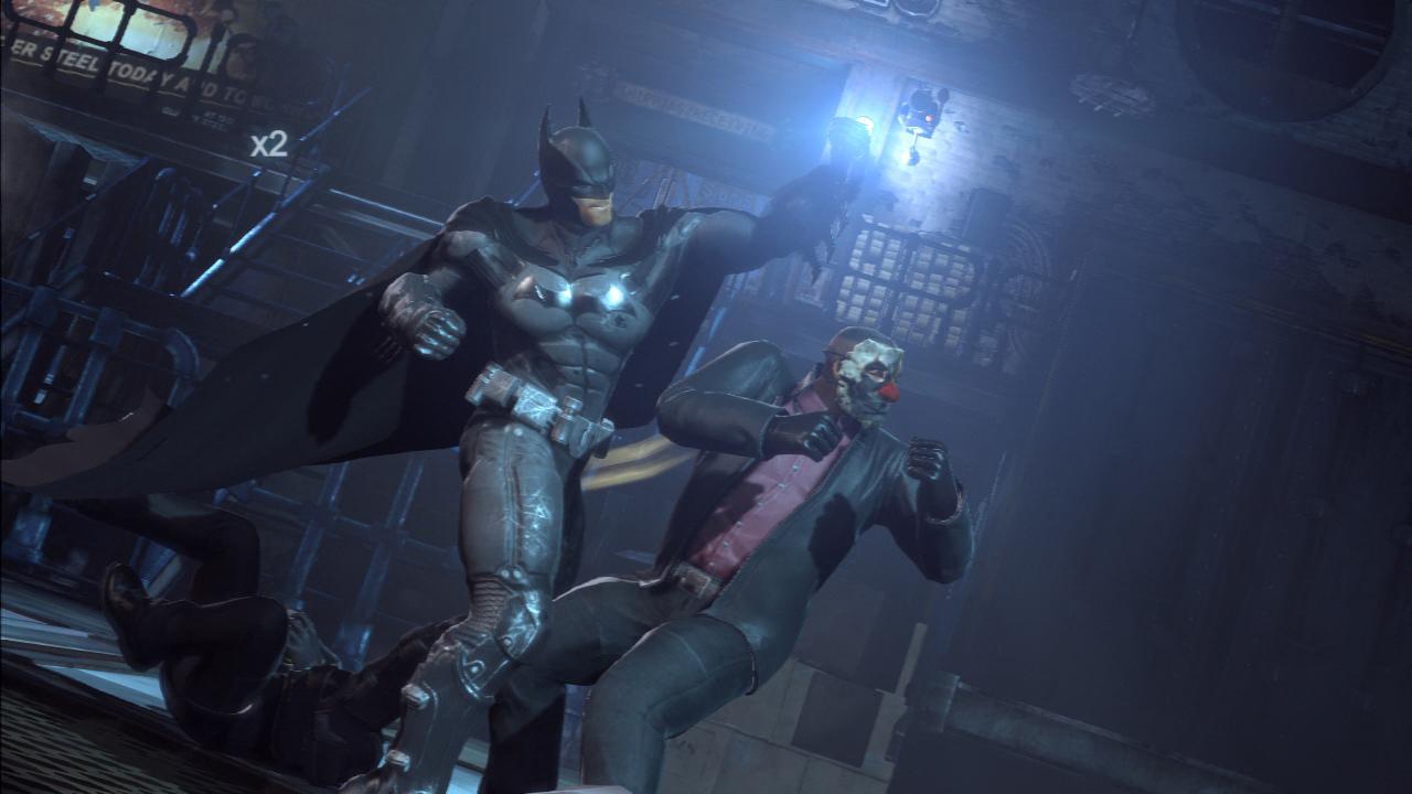 [24/10/2013] Der letzte Gegner wird im Nahkampf stets mit einer stilvollen Zeitlupensequenz auf die Matte geschickt. Trotz einiger brutaler, knochenknackender Manöver tötet Batman allerdings nie.