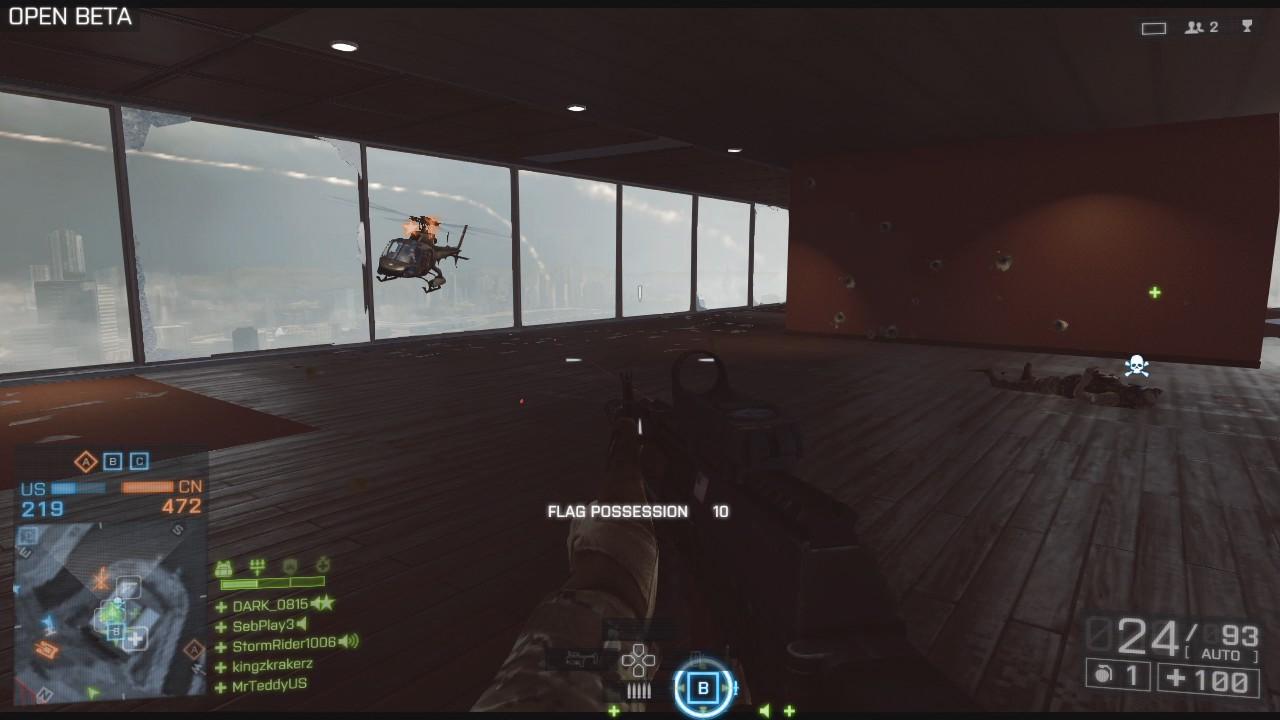 [02/10/2013] Geübte Heli-Piloten umkreisen das Hochhaus und machen der Infanterie konstant das Leben schwer.