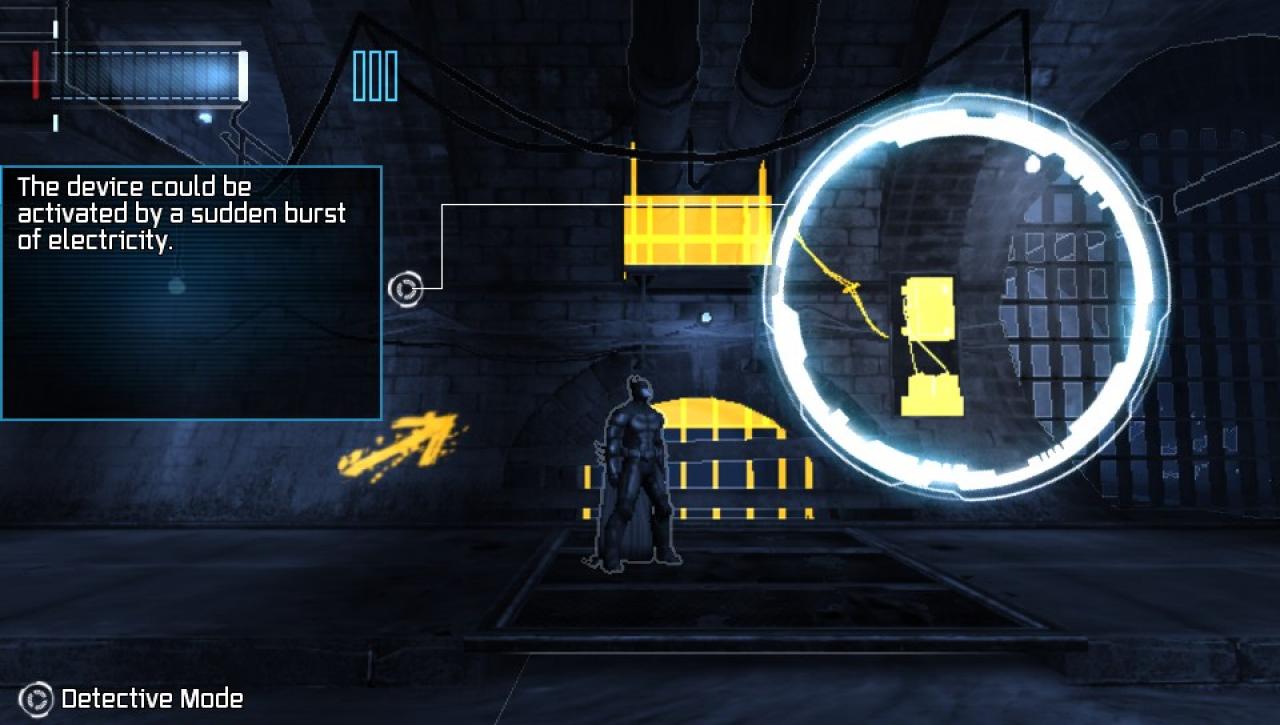 [28/10/2013] PS Vita: Um wichtige Objekte zu entdecken, aktiviert man den Detektivmodus und scannt die Umgebung per Touchscreen ab.