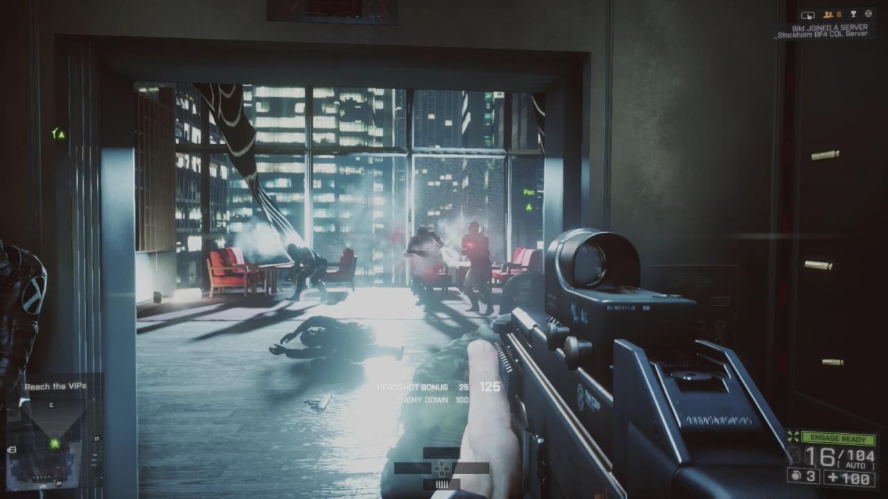 [28/10/2013] Battlefield 4 im Test: Die Story dreht sich um einen abtrünnigen chinesischen General, der einen globalen Konflikt vom Zaun bricht. Wir sind mit dem Tombstone-Squad in der Welt unterwegs - etwa in Shanghai - und versuchen, dem Fiesling die Leviten zu lesen.