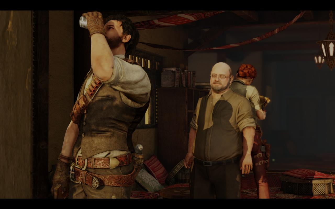 [08/11/2013] Deadfall Adventures: Der Charakter Quartermain ist als Spieler und Schluckspecht angelegt.