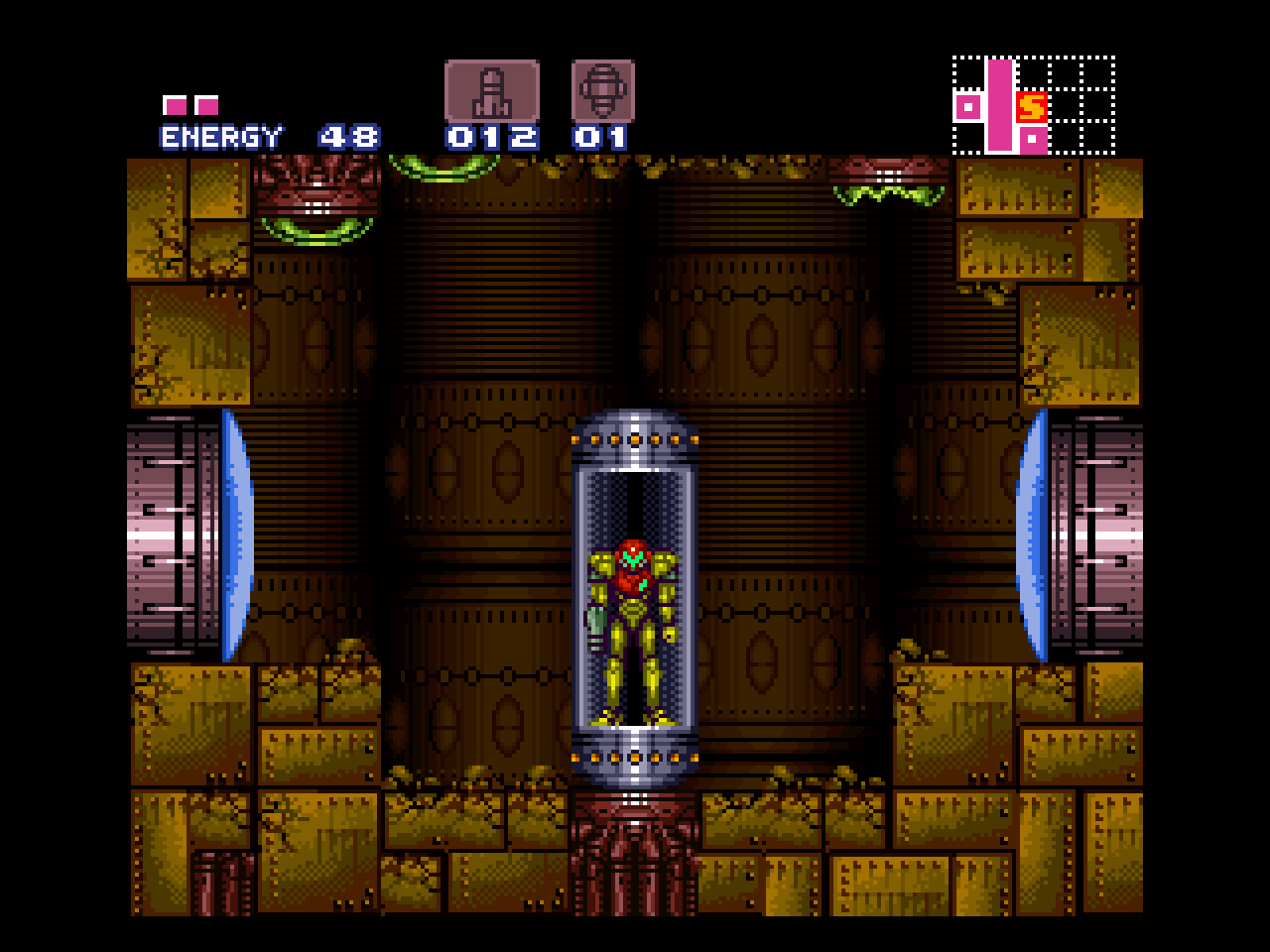 [11/11/2013] Super Metroid - Wer den Planeten Zebes in Super Metroid erkundet, der schnauft in den Speicherstationen durch. Es gibt auch spezielle Räume, in denen ihre Raketen oder eure Lebensenergie wieder aufladen dürft.
