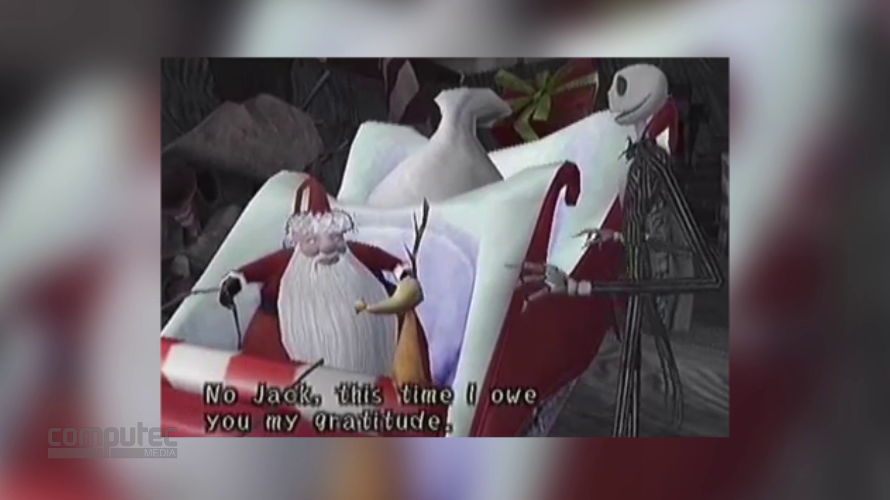 [22/12/2013] A Nightmare Before Christmas - ist natürlich weihnachtlich, wenn auch mit einer kuriosen Burton-Brille. Das Spiel Oogies Revenge ist kein großer Wurf, fängt aber den Charme der Vorlage ein.