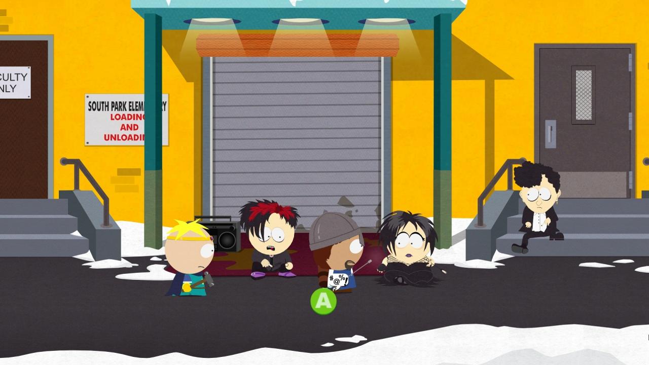 [03/03/2014] Im Spielverlauf müssen wir uns mit verschiedenen Gruppierungen anfreunden, darunter auch die Goth-Kids in der Seitengasse.