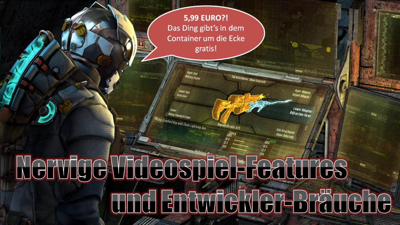 [25/03/2014] Auf diese Gaming-Features und Bräuche können wir guten Gewissens verzichten.