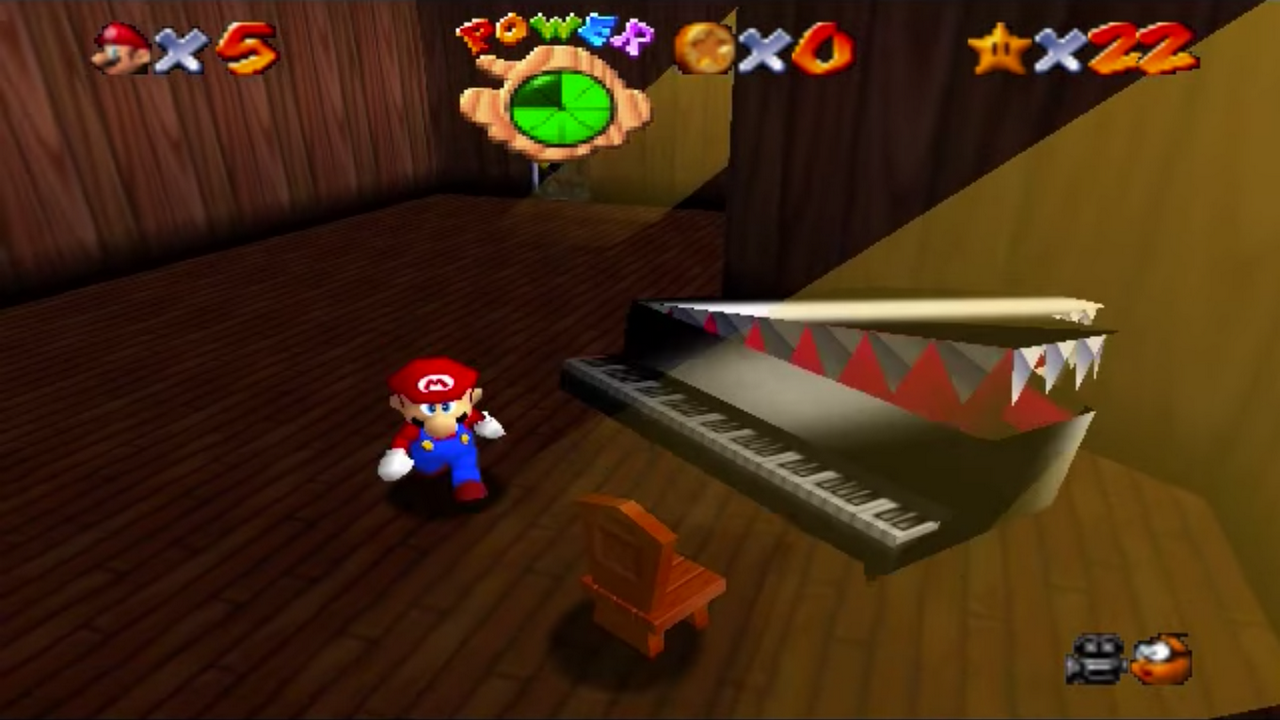 [25/04/2014] Leservorschlag - Das böse Piano in Super Mario 64 hat Foren-User Luga einen nachhaltigen Schrecken eingejagt. Kaum ein Spieler konnte es kommen sehen, plötzlich von einem mörderischen Klavier überrascht zu werden, das ohne Vorwarnung zum Leben erweckt wird.