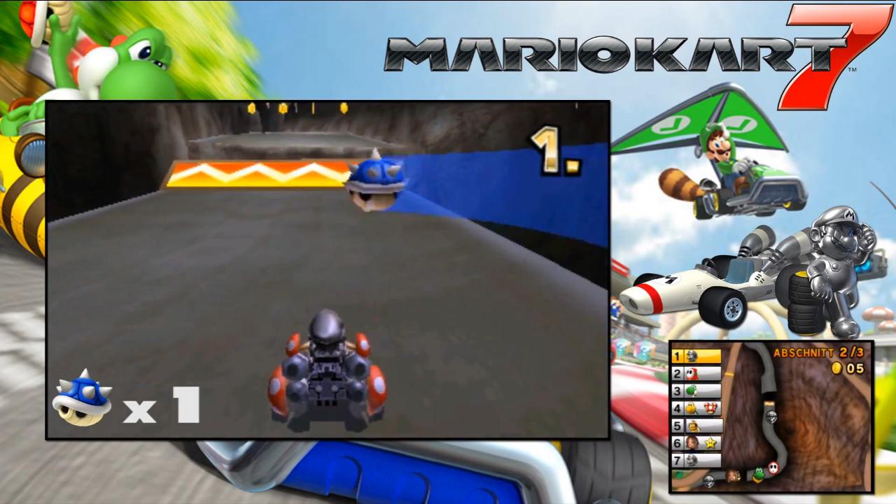 [14/05/2014] Noch führen wir dieses Mario-Kart-Match, aber nicht mehr lange. Der blaue Panzer ist so lästig, wie eine Erkältung im Sommer. Den Führenden erwischt es dabei immer. Der Panzer schlägt mit einer Trefferquote von 100 Prozent ein.