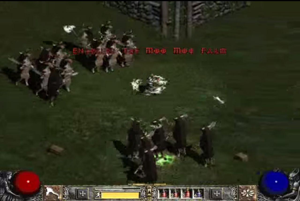 [17/06/2014] Anfangs rankten sich noch einige Mythen um das Cow-Level, bis es später dann regelmäßig von zahllosen Diablo 2-Spielern besucht wurde.