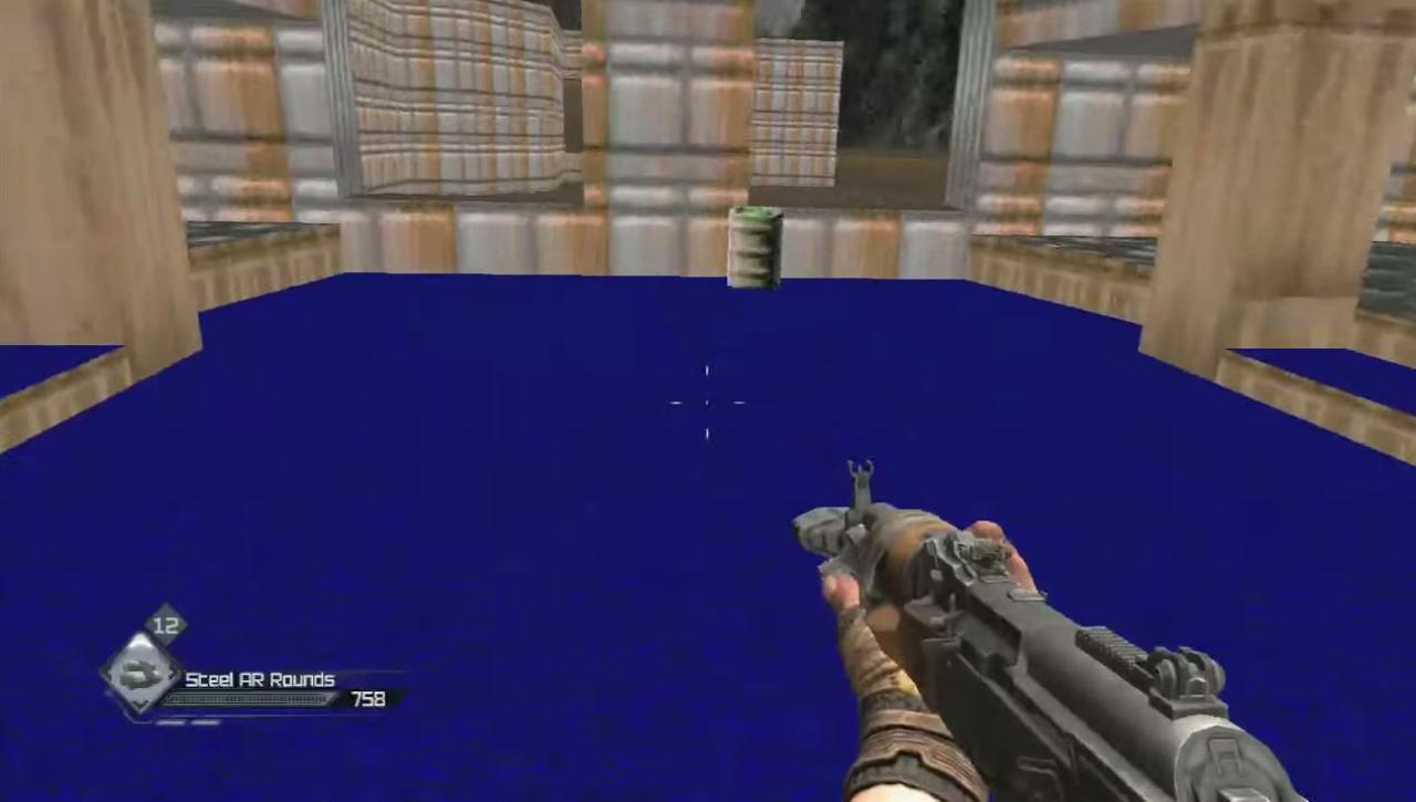 [17/06/2014] In Rage konnten geschickte Spieler das Doom-Retro-Bonus-Level freischalten, das v.a. mit Oldschool-Grafik einige Erinnerungen geweckt haben dürfte.