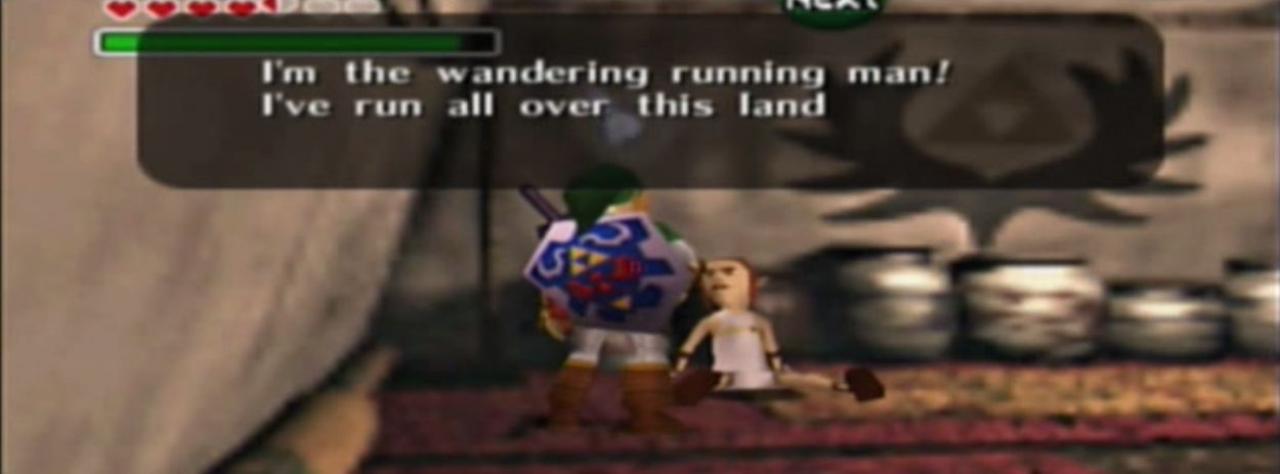 [11/06/2014] Rechtsaußen: Marathon-Mann (The Legend of Zelda: Ocarina of Time). Er läuft und läuft und läuft und läuft und läuft und läuft und läuft und läuft und läuft .... und läuft.