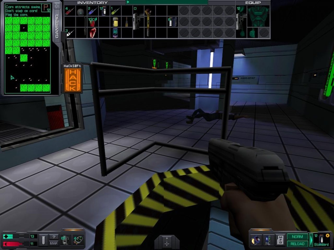 [03/07/2014] Wenn ihr in System Shock 2 die verlassenen Crewquartiere durchsurch, könnt ihr vereinzelte Spiele-PDAs, genannt Gamepig, finden. Für diese gibt es eine ganze Reihe Spiele, die ebenfalls erst gefunden werden müssen. Unter anderem ein gar nicht mal so kleines Adventure, genannt Overworld Zero, welches man, dank fleißiger Fans, mittlerweile auch separat herunterladen kann.