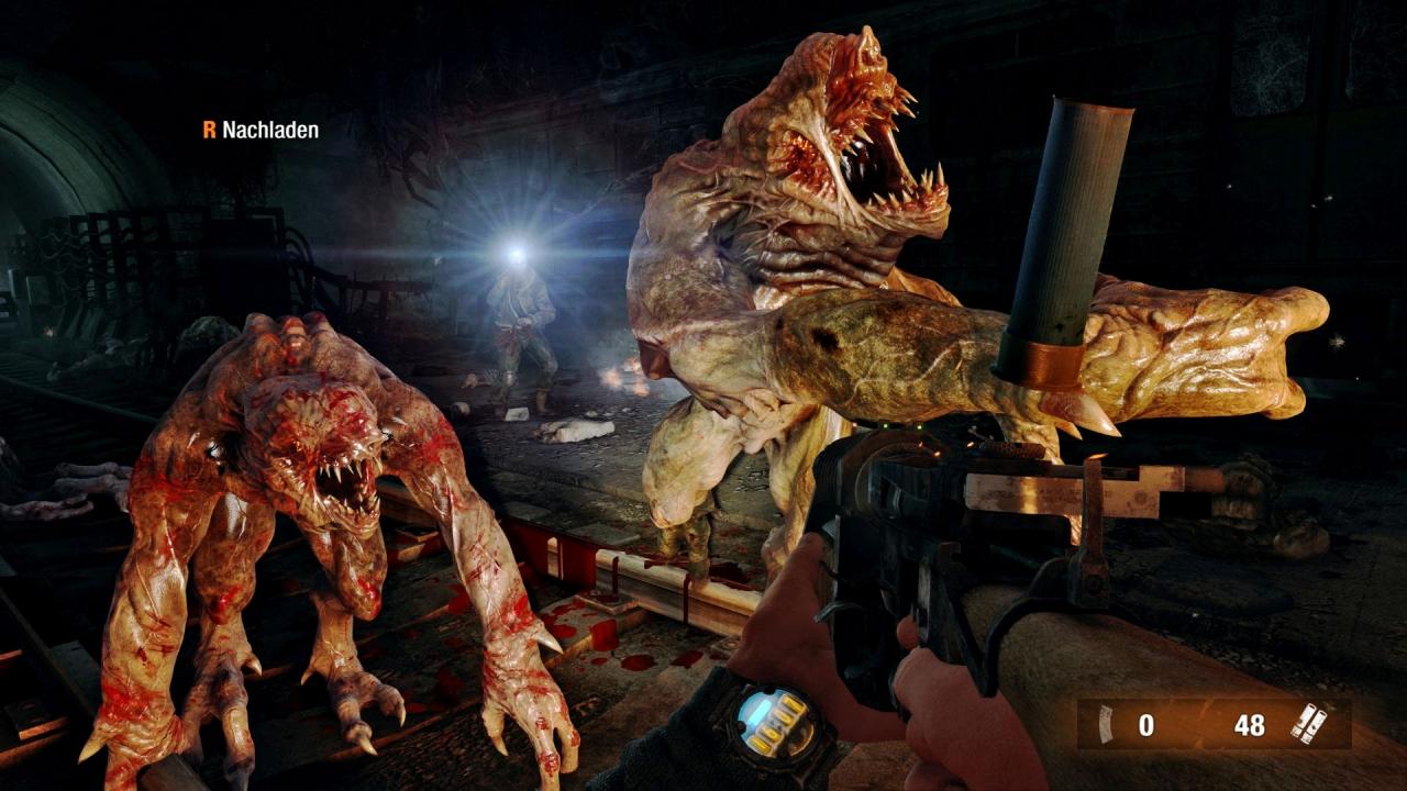 [18/08/2014] Das verbesserte Treffer-Feedback aus Teil 2 wertet die Kämpfe in Metro 2033 Redux deutlich auf. (PC)