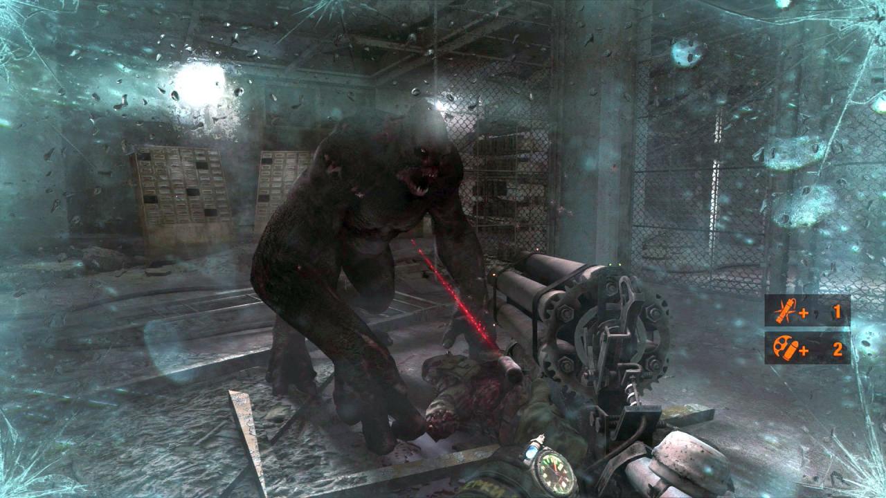 [18/08/2014] Im positiven Sinne furchtbar ist die Metro 2033-Sequenz mit den Bibliothekaren - für Metro Redux wurde das Äußere der grässlichen Kreaturen leicht angepasst. (PS4)