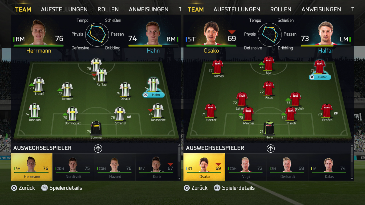 [23/09/2014] Die Menüs im Team-Management wurden entschlackt und sind nun viel übersichtlicher.