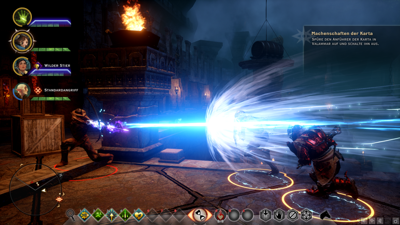 [14/11/2014] Dragon Age: Inquisition im Test - Die Kriegerfertigkeit Wilder Anstum im Einsatz.
