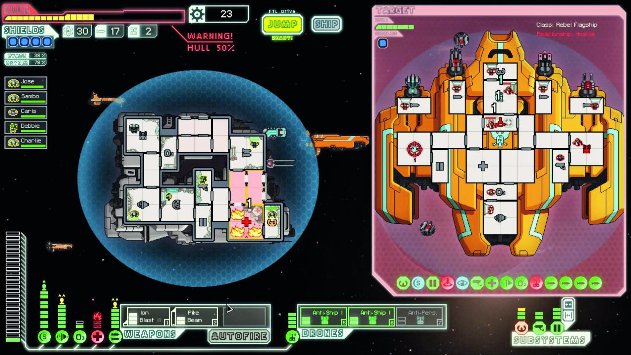 [09/12/2014] Faster than Light (FTL) - Ein Indie-Spiel, das ebenfalls über Kickstarter finanziert wurde. Mit einem Raumschiff soll der Spieler durch Weltraumsektoren vor Verfolgern flüchten. Die Züge laufen rundenbasiert ab, kommt es zum Kampf, wechselt das Spiel in einen pausierbaren Echtzeitmodus. Ein extrem forderndes Strategiespiel, das im September 2013 erschienen ist!