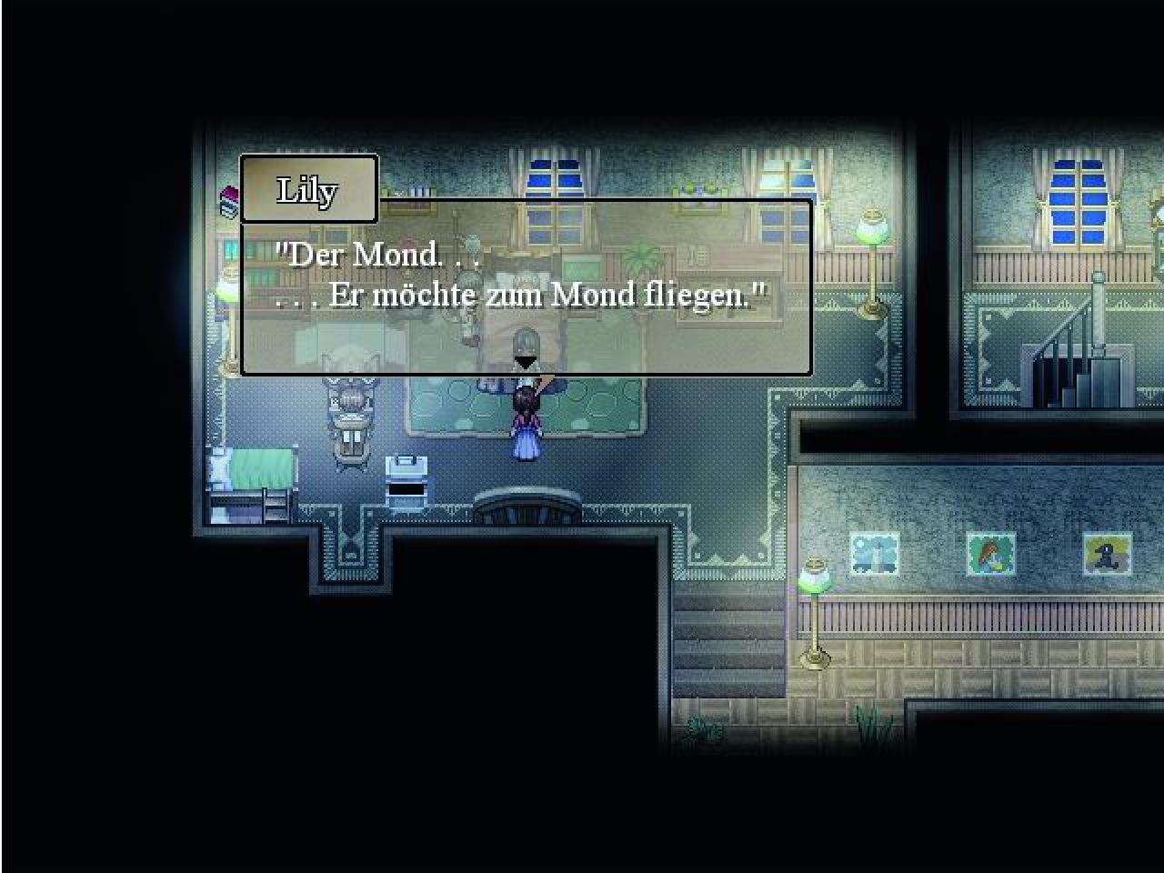 [09/12/2014] Die Grafik ist in der Super-Nintendo-Ära stecken geblieben, aber die Story ist trotzdem preiswürdig. (To the Moon) Quelle: PC-Version