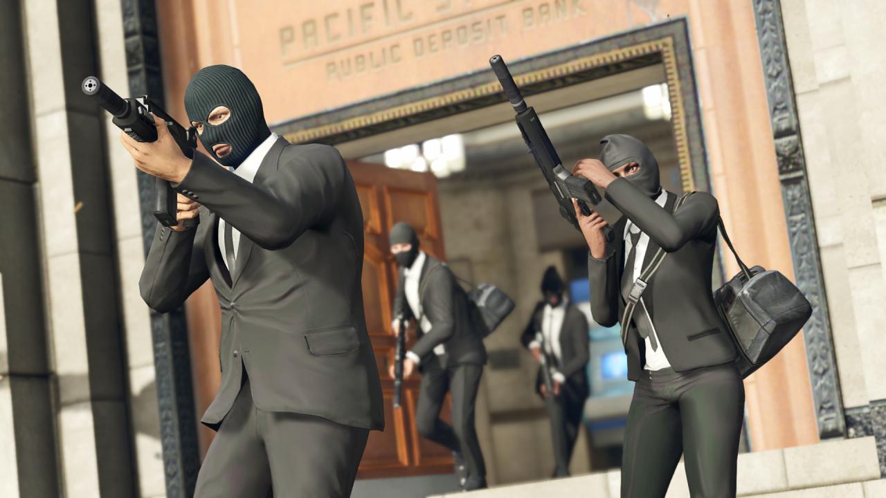[24/02/2015] Mit der Kanone im Anschlag andere ausrauben ist nur ein Teil in GTA Online.