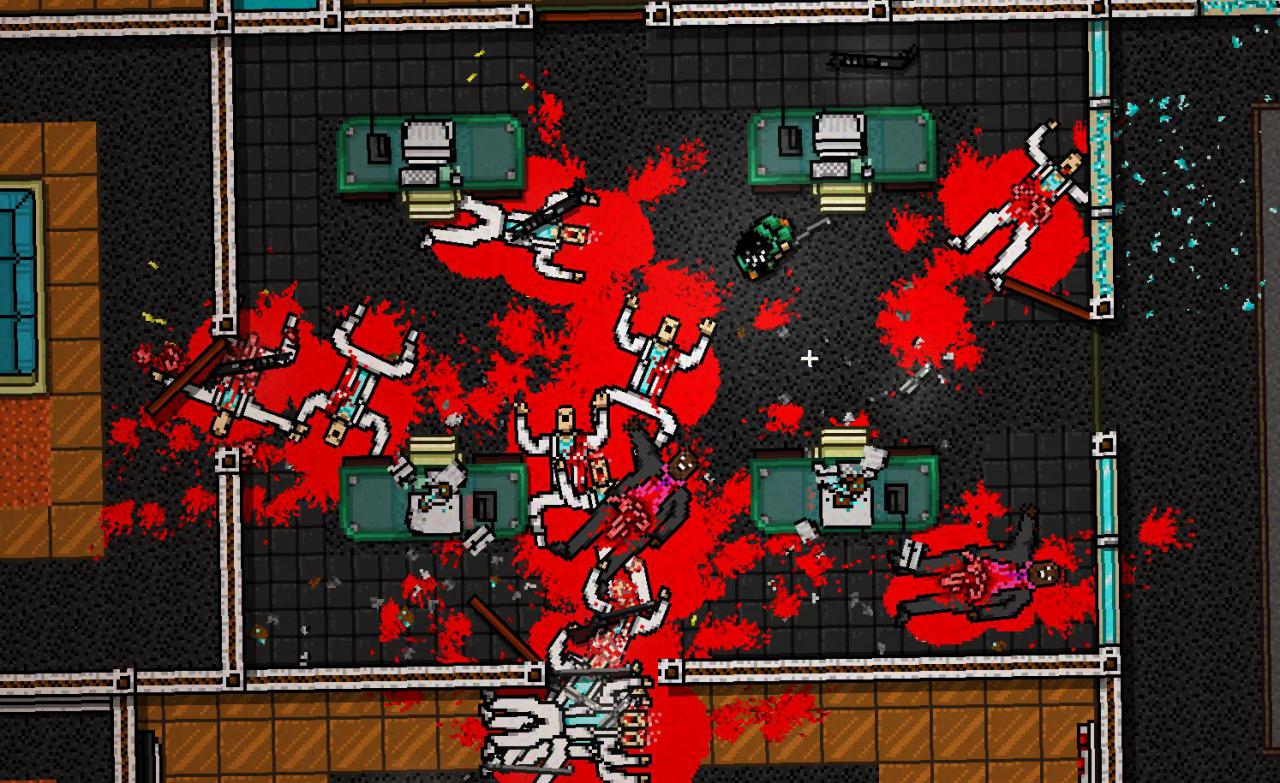 [13/03/2015] Hotline Miami 2: Wrong Number spart nicht an Blut und finsteren Szenen.