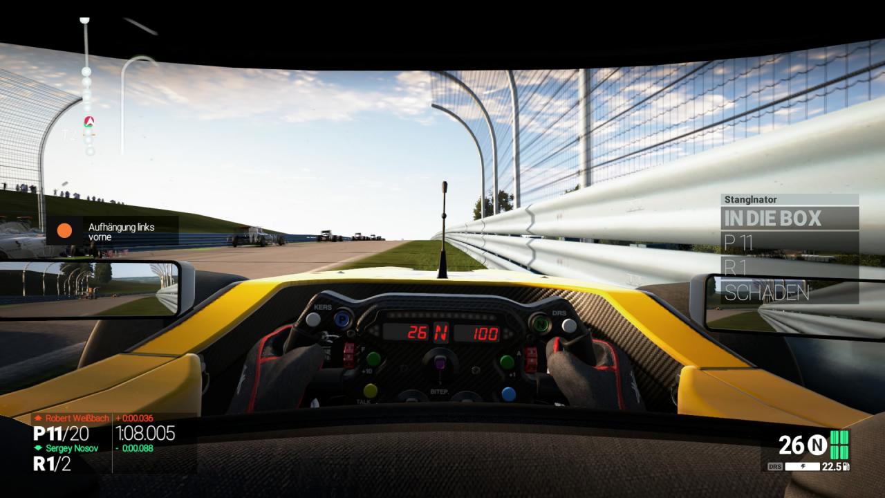 [05/05/2015] Aufhängung kaputt - jetzt heißt es, mit dem Formal A (= Formel 1) in die Box humpeln... (PS4)