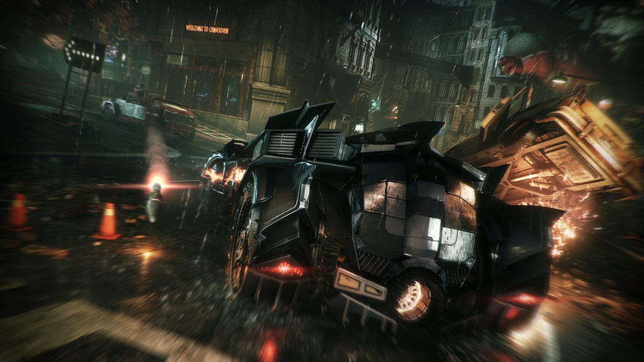 [19/06/2015] Mit dem Batmobil brettern wir ungehindert durch die Stadt und legen dabei gefühlt alles in Schutt und Asche. (Bild vom Hersteller)