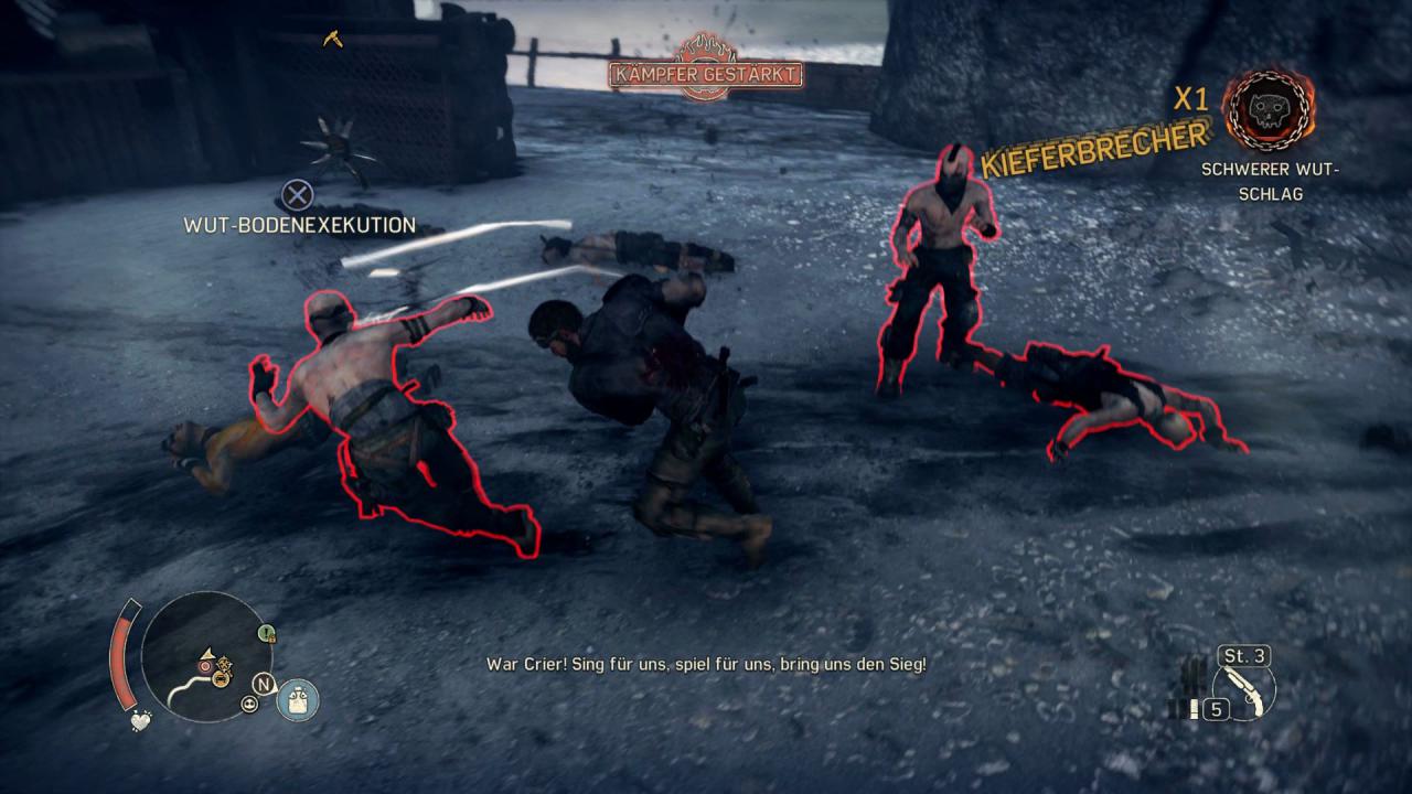 [01/09/2015] Mad Max setzt auf das bekannte Freeflow-Kampfsystem wie in Batman: Arkham Knight oder Mittelerde: Mordors Schatten.