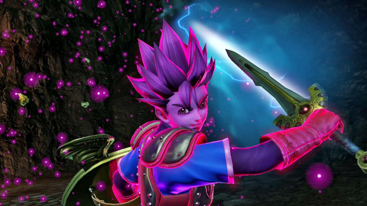 [08/10/2015] Over 9000! Dragon Quest-Veteranen erkennen es sofort an der lila Aura und der Stachelfrisur - die hohe Konzentration ist ebenfalls mit im Spiel.