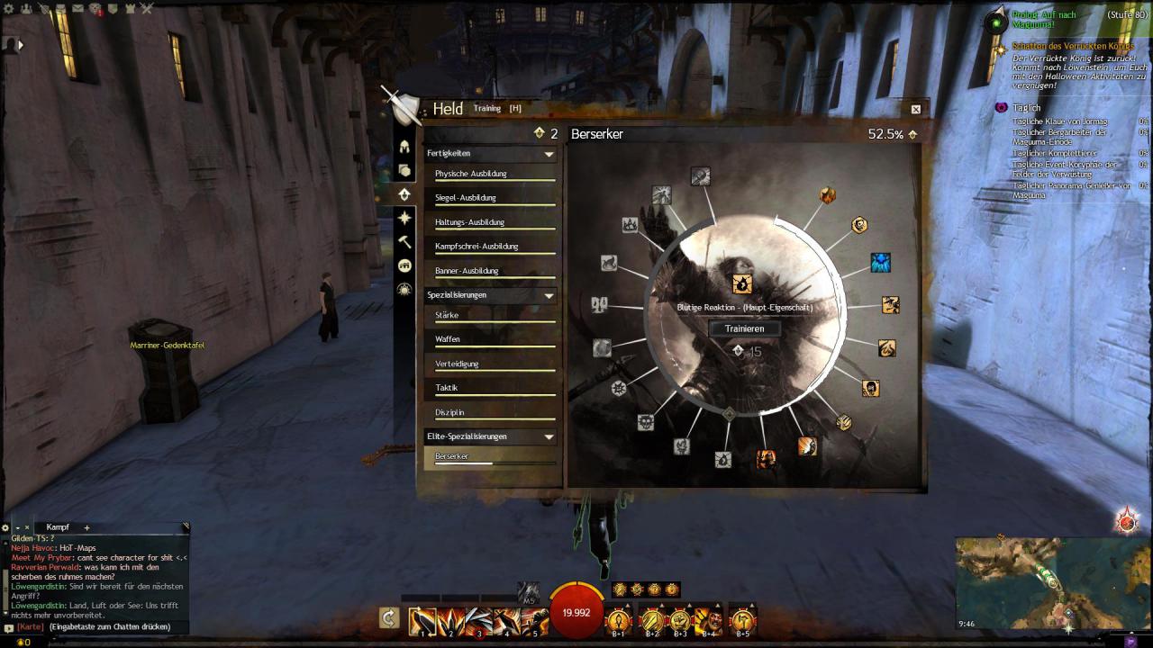 [23/10/2015] Auf die Elitespezialisierungen in Heart of Thorns wird von Anfang an hingewiesen.