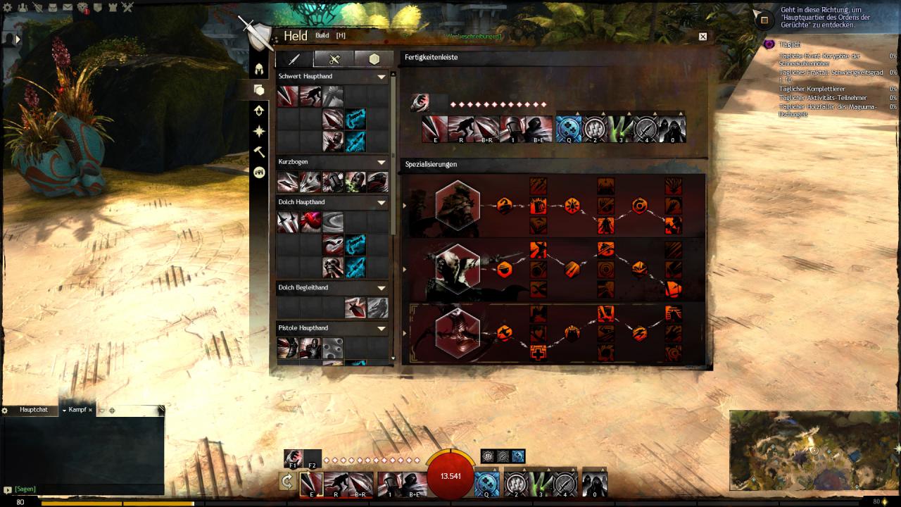 [23/10/2015] Einsteiger-Guide für Guild Wars 2: Das Fertigkeiten-Fenster hat sich seit dem Release von Guild Wars 2 ganz schön verändert.