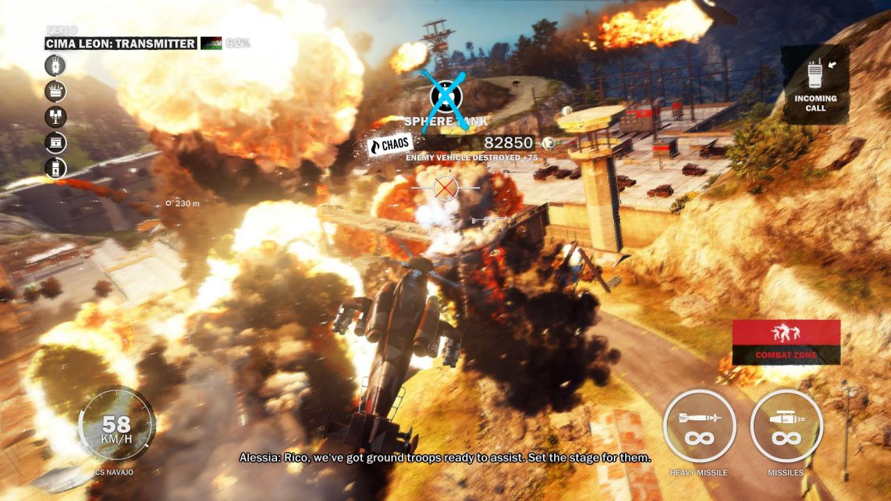 [27/11/2015] Warum mit dem Helikopter reisen, wenn Just Cause 3 doch den tollen Wingsuit hat? Na wegen der Feuerkraft natürlich!