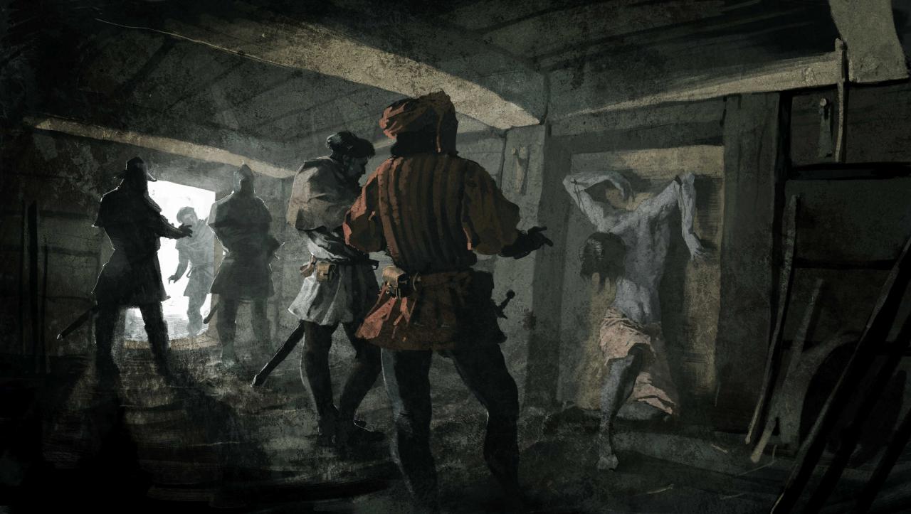 [25/02/2016] Kingdom Come: Deliverance - Szene aus dem Intro, das mit solchen Zeichnungen erzählt wird (3)